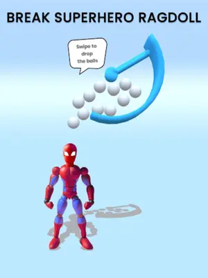 Superhero Ragdoll Dummy Break android App screenshot 0