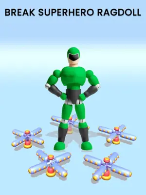 Superhero Ragdoll Dummy Break android App screenshot 3