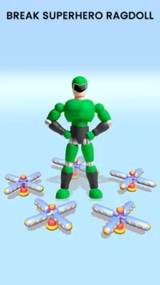 Superhero Ragdoll Dummy Break android App screenshot 7